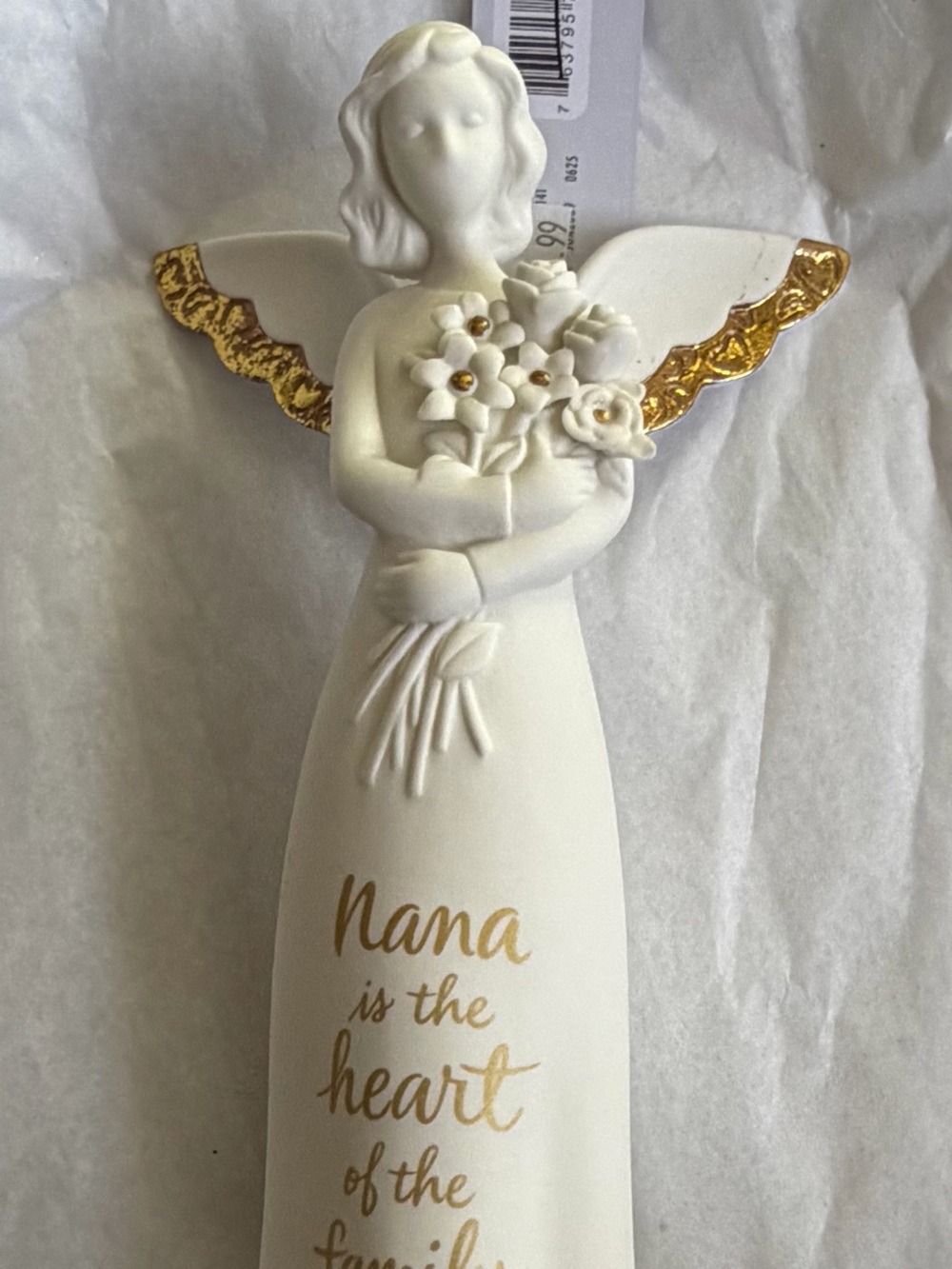 Hallmark White and Gold 'Nana' Angel Figurine
